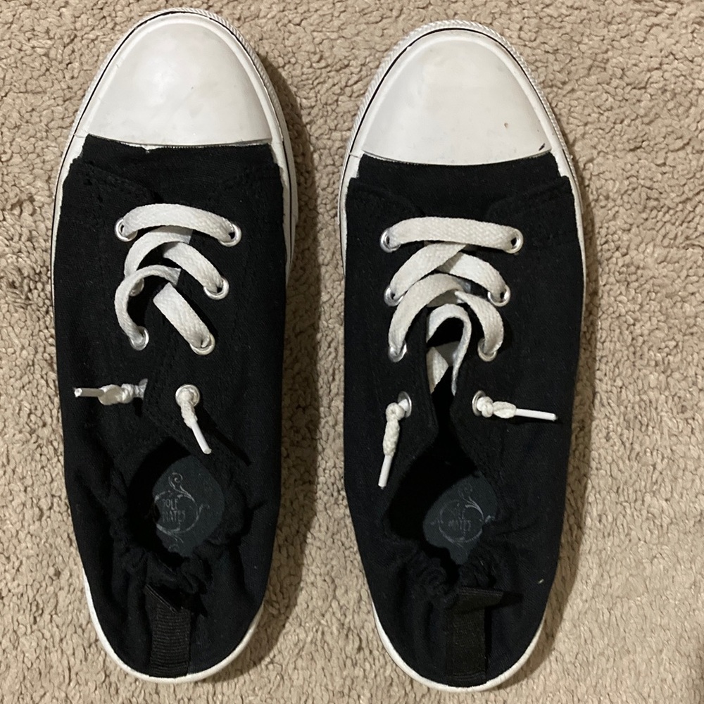 Sole Mates Black and White Canvas Sneakers Size L (8/9)